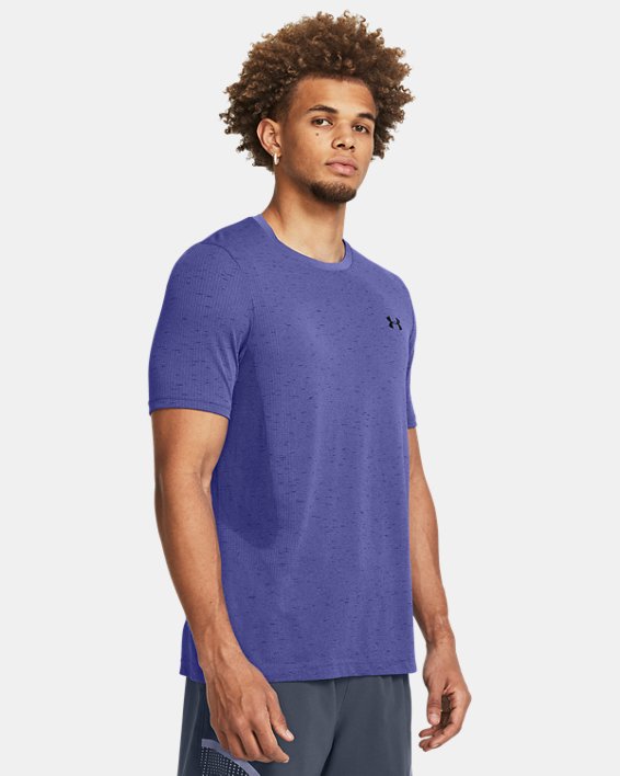 Męska koszulka z krótkimi rękawami UA Vanish Seamless, Purple, pdpMainDesktop image number 0